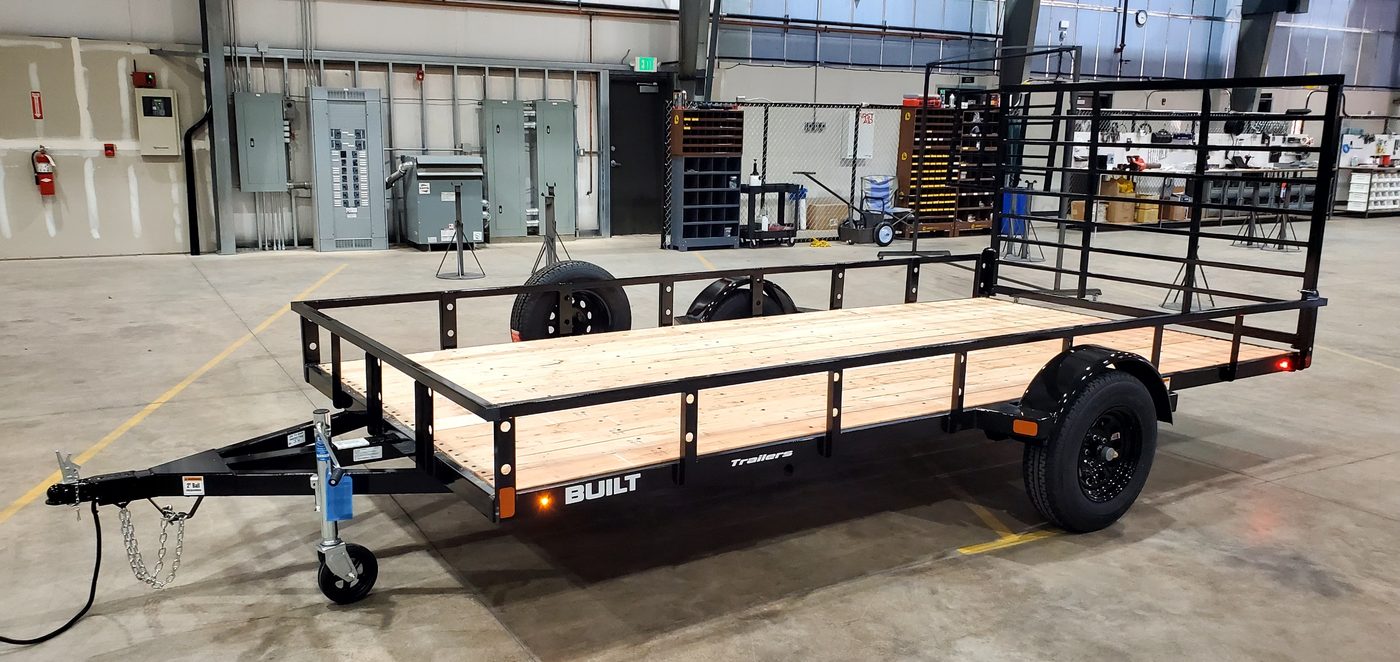 BUILT 7x14 single-axle utility trailer