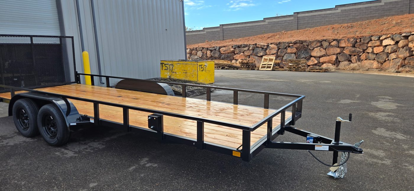 BUILT 7x16 tandem-axle utility trailer
